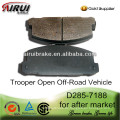 D285 OE Qualitätsbremsbelag für Trooper Open Off-Road Vehicle (UBS)